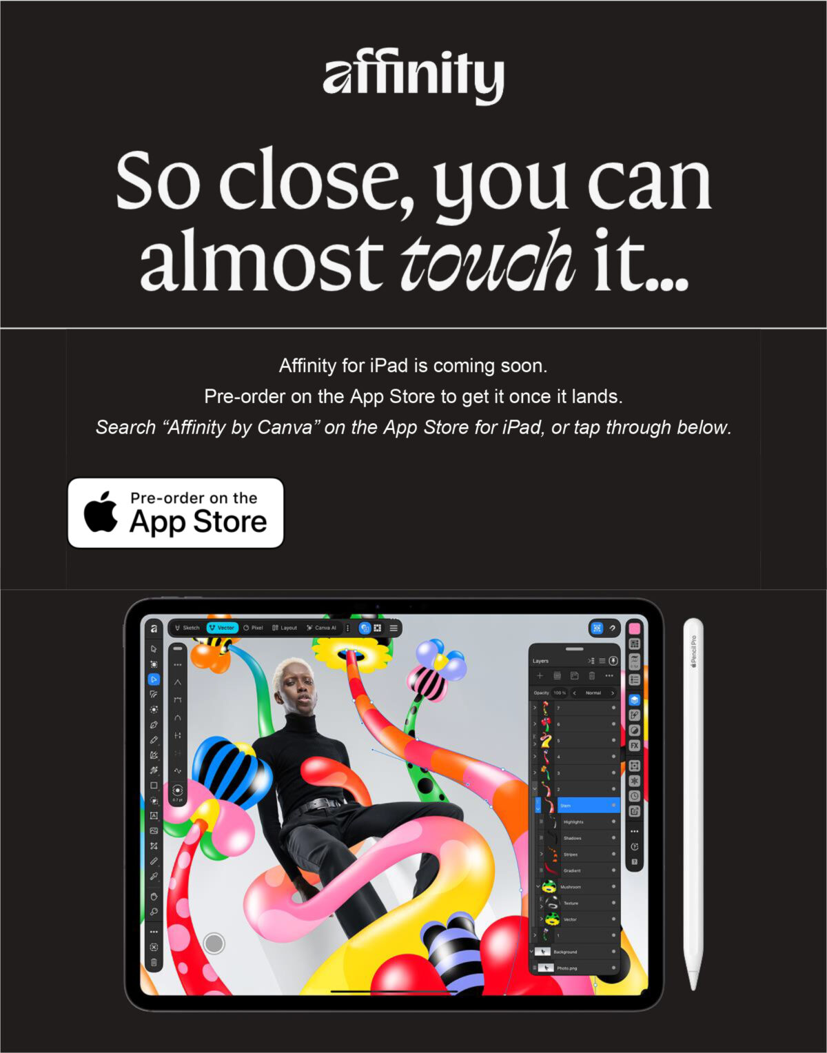 Affinity for iPad is coming soon
